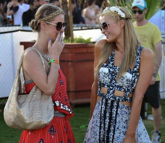 Paris Hilton and Nicky Hilton Coachella Music Festival in 