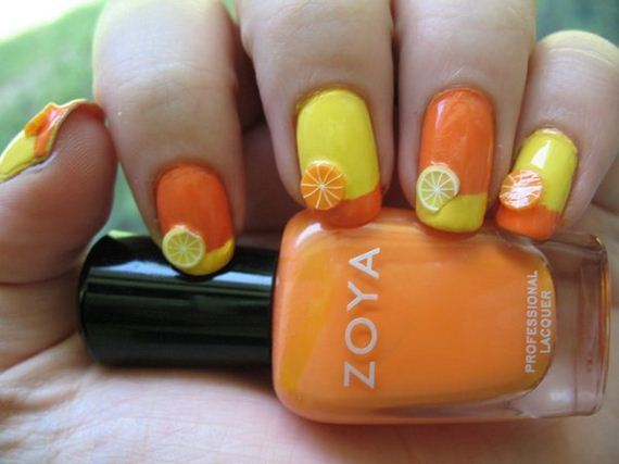 13-orange-nail-art