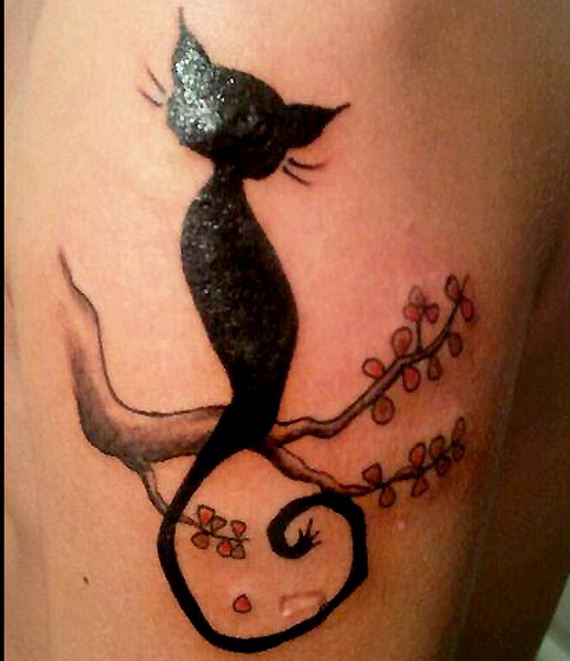 05-black-cat-tattoo-design