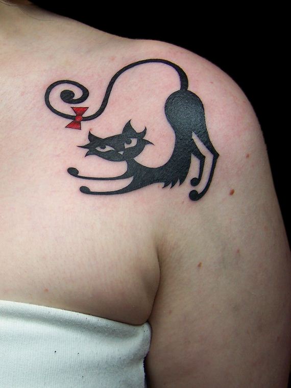 Amazing Black Cat Tattoo Design Ideas