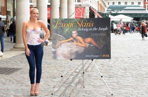 Helen-Flanagan-PETA-Anti-Exotic-Skins