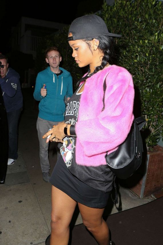 Rihanna-in-Mini-Skirt