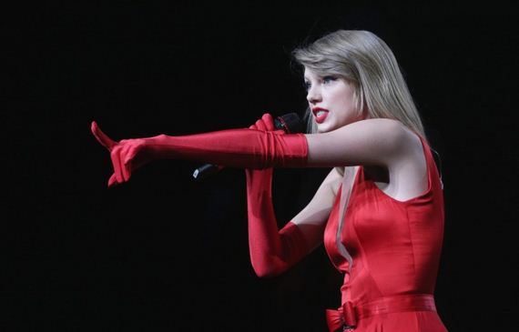 Taylor-Swift-In-Red-Dress