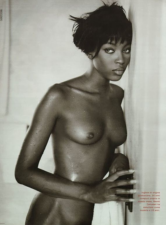 Naomi Campbell NSFW Topless Nude Photoshoot.