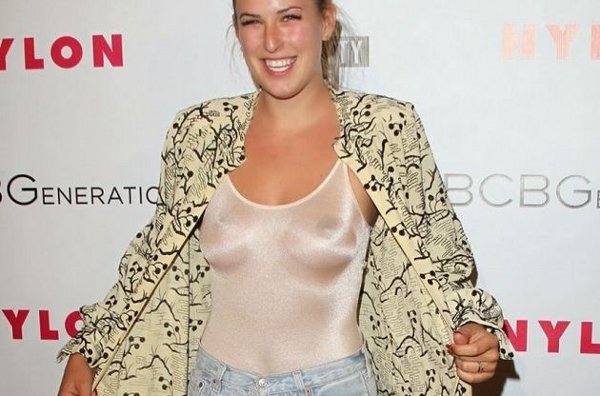 Scout Willis Nipples Shows in See-Through Top.