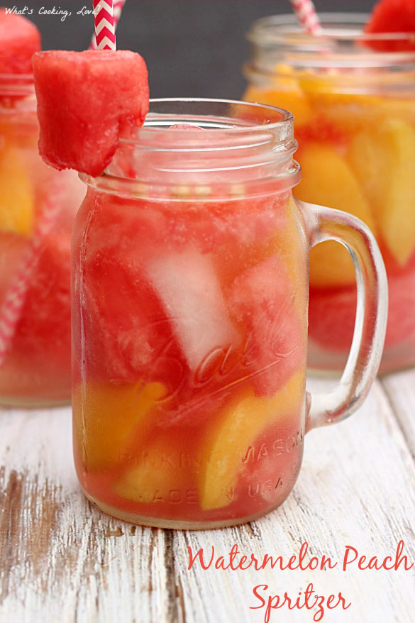 Watermelon+Peach+Spritzer