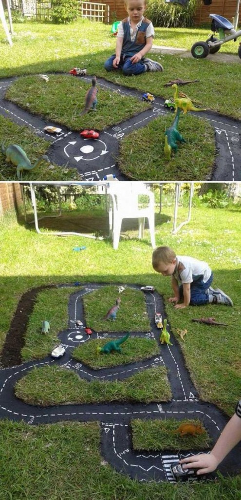 Backyard DIY Race Car Tracks - 12thBLOG