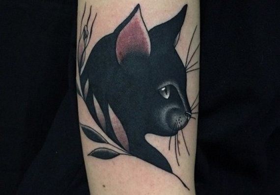 02-black-cat-tattoo-design