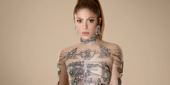 Shakira Wears A Sheer Gown For Burberry’s Festive Campaign