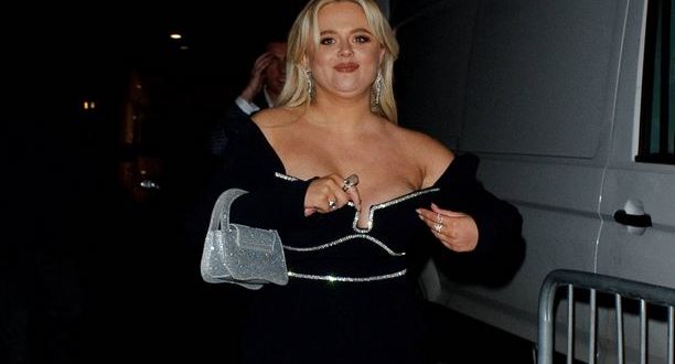 Emily Atack On Her Way Out Of The Glamour Women Of The Year Awards In Soho