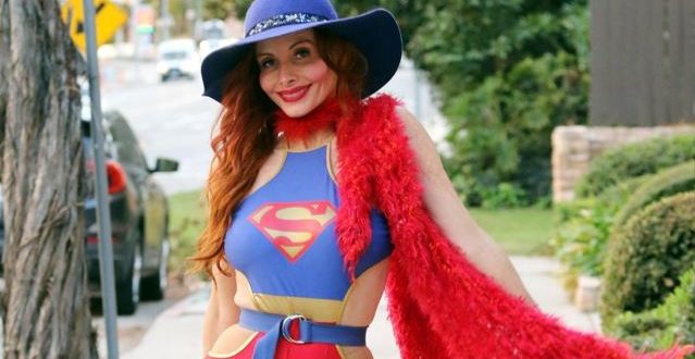 Phoebe Price Spotted in Super Women Costume in Los Angeles